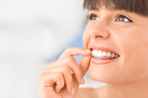 Clear Invisalign aligners at Lauren Becker DDS, PC 